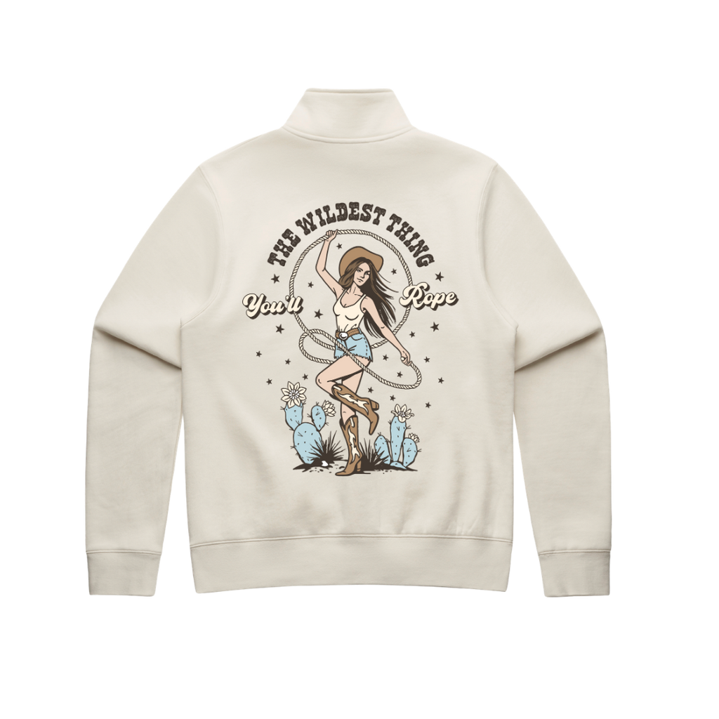 'Wildest Thing You'll Rope'  Ladies Quarter Zip