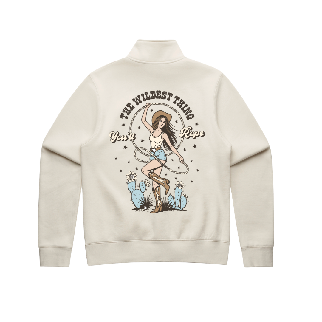 'Wildest Thing You'll Rope'  Ladies Quarter Zip
