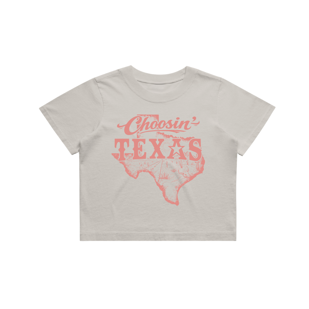 'Choosin’ Texas' Crop Tee