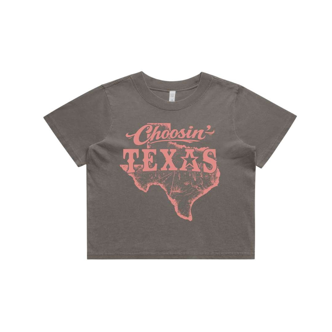 'Choosin’ Texas' Crop Tee