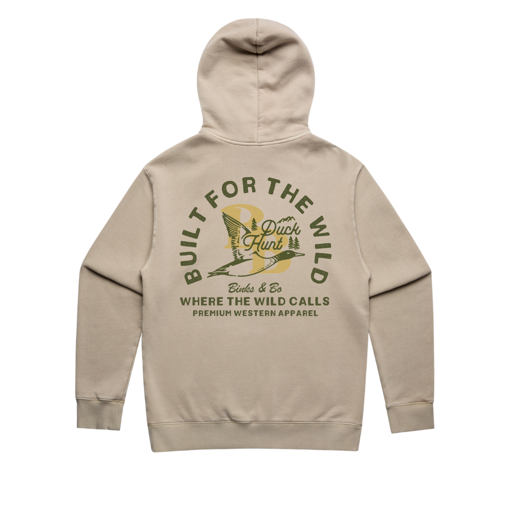 'Built For The Wild - Duck Hunt' Mens Hood
