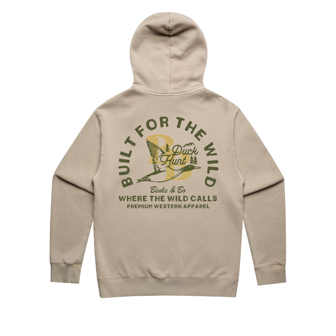 'Built For The Wild - Duck Hunt' Mens Hood