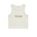 'British Girls Love Cowboys' `Embroidered  Organic Cotton Vest Top