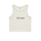 'British Girls Love Cowboys' `Embroidered  Organic Cotton Vest Top