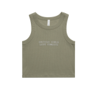 'British Girls Love Cowboys' `Embroidered  Organic Cotton Vest Top