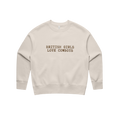 'British Girls Love Cowboys' `Embroidered  Cotton Sweater