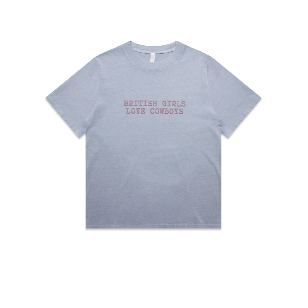'British Girls Love Cowboys' Cotton T-Shirt