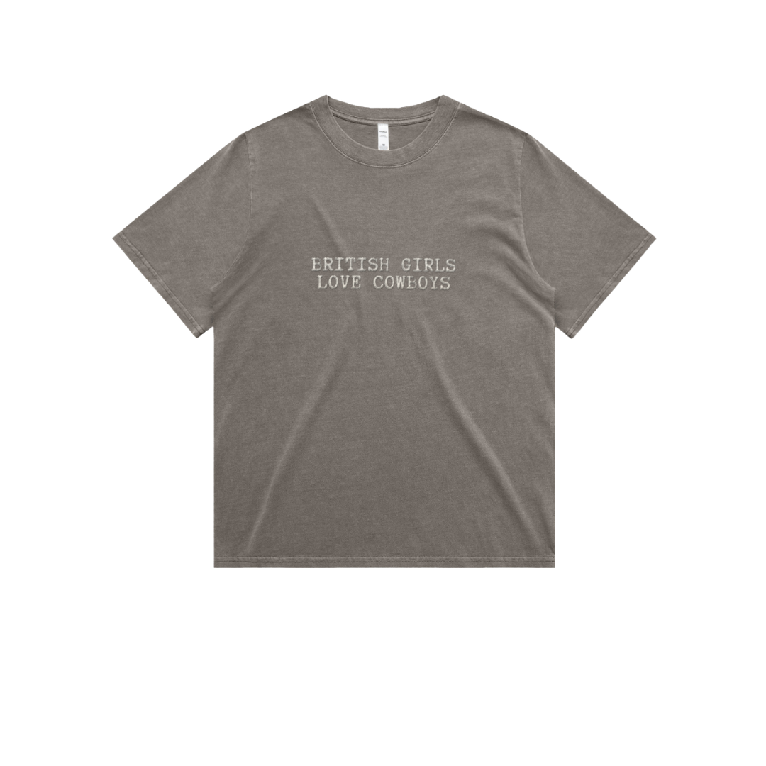 'British Girls Love Cowboys' Cotton T-Shirt