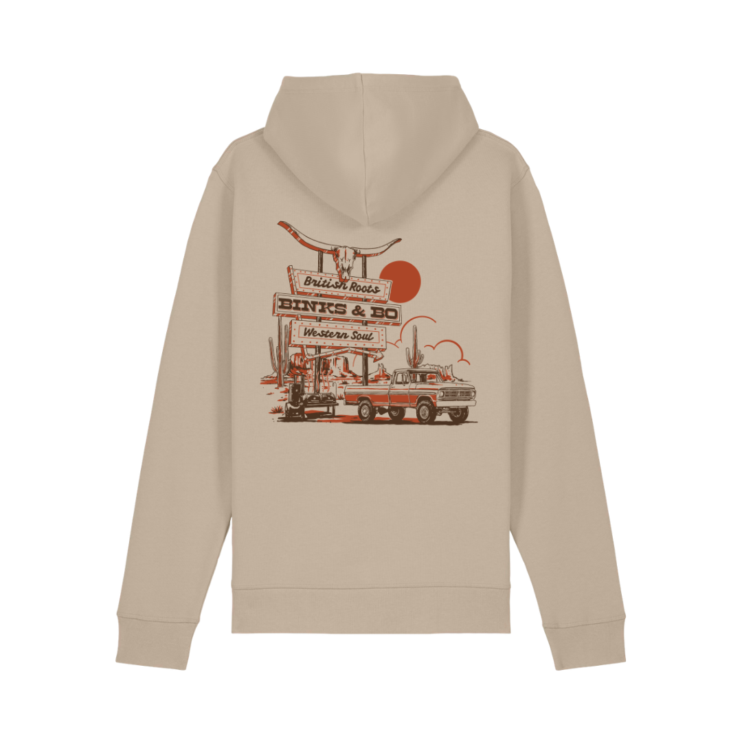 'Backroad BBQ' Organic Cotton Unisex Hoodie