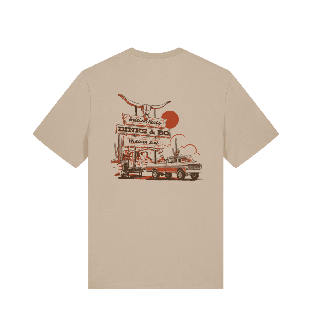 'Backroad BBQ' Organic Cotton Unisex T-Shirt