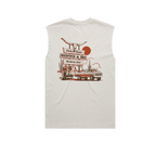 'Backroad BBQ' Mens Faded Tank Top
