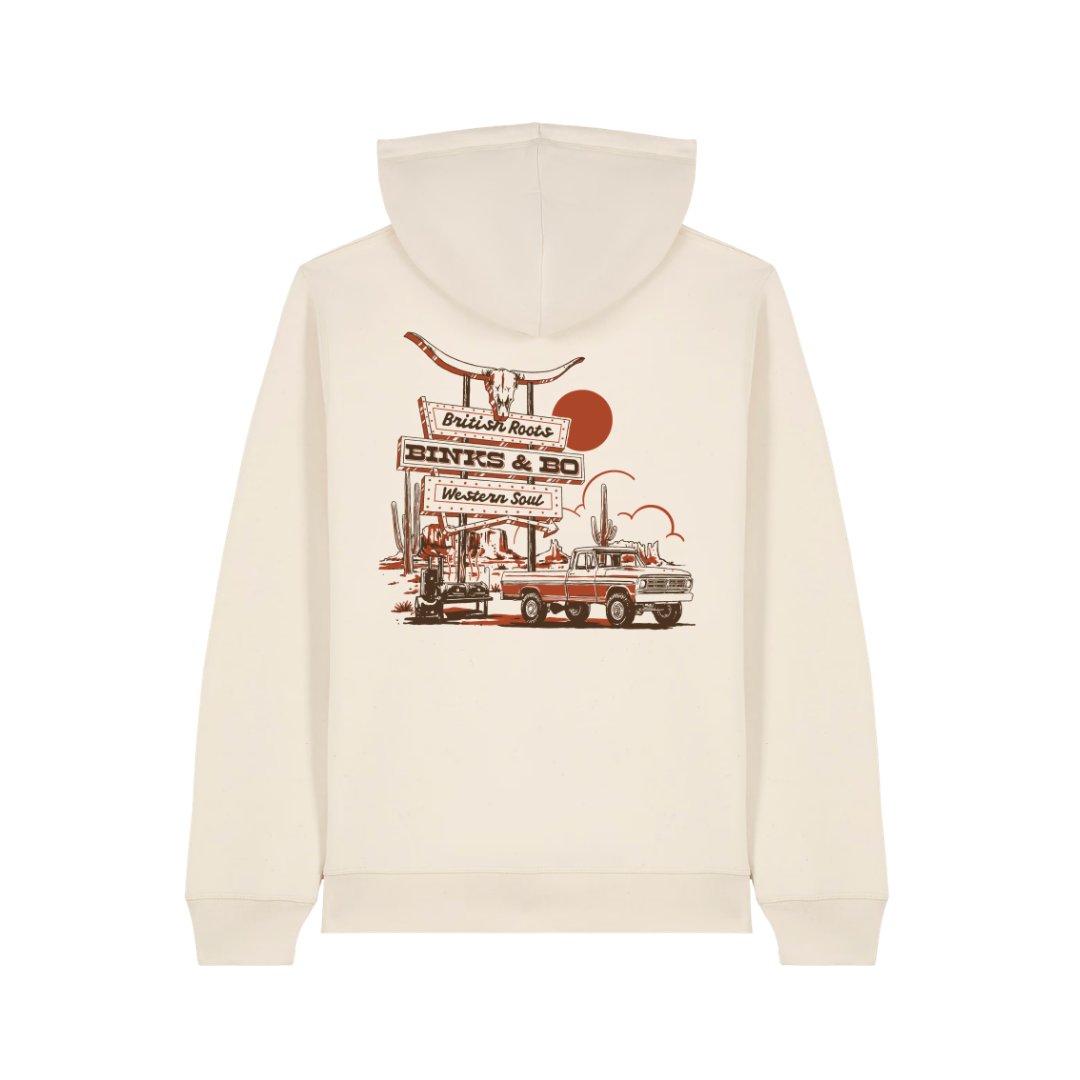 'Backroad BBQ' Organic Cotton Unisex Hoodie