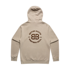 'British Roots, Western Soul' Embroidered Mens Hoodie