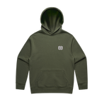 'British Roots, Western Soul' Embroidered Mens Hoodie