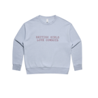 'British Girls Love Cowboys' `Embroidered  Cotton Sweater