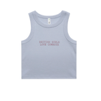 'British Girls Love Cowboys' `Embroidered  Organic Cotton Vest Top