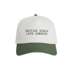 'British Girls Love Cowboys' Embroidered Cap