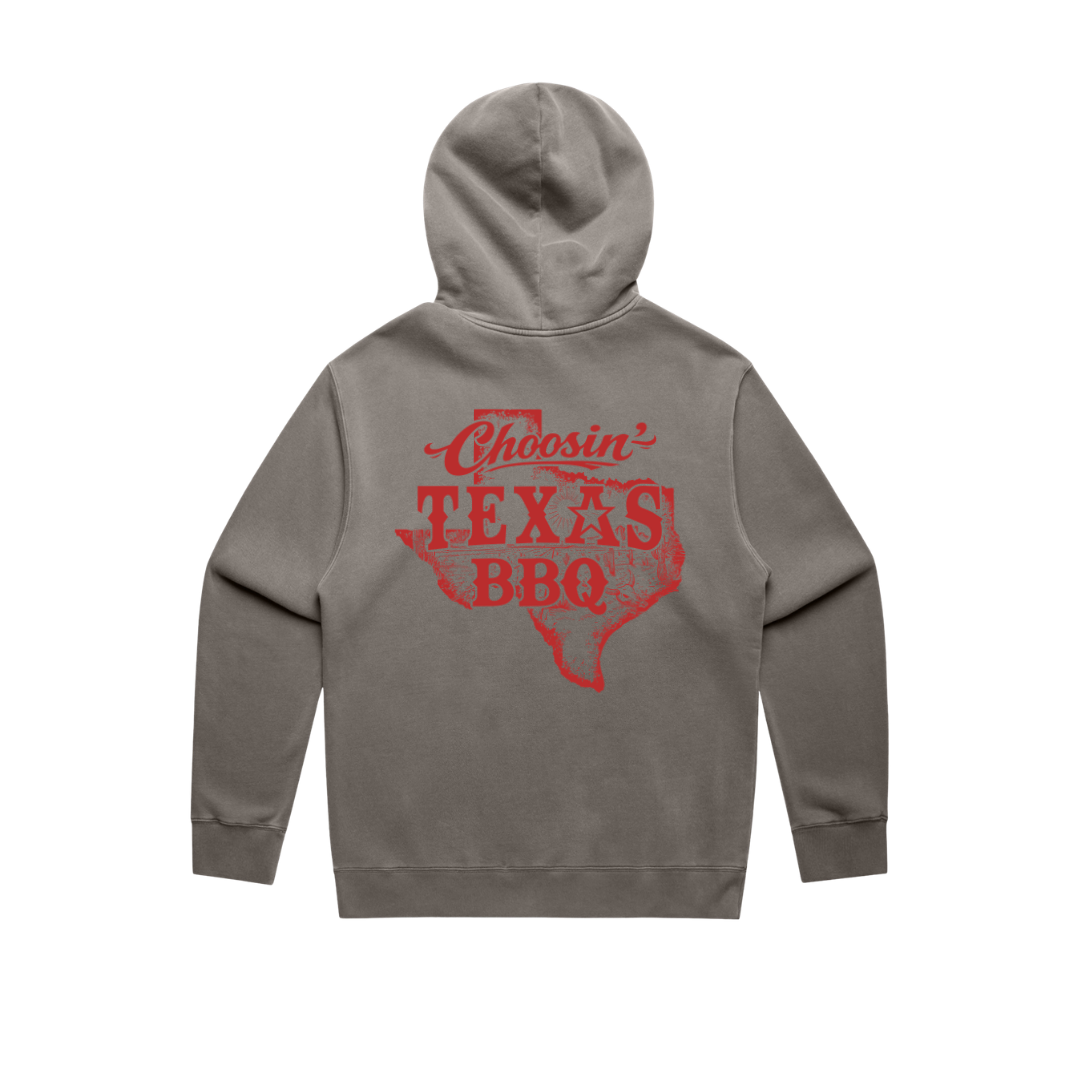 Choosin Texas BBQ Mens Hood