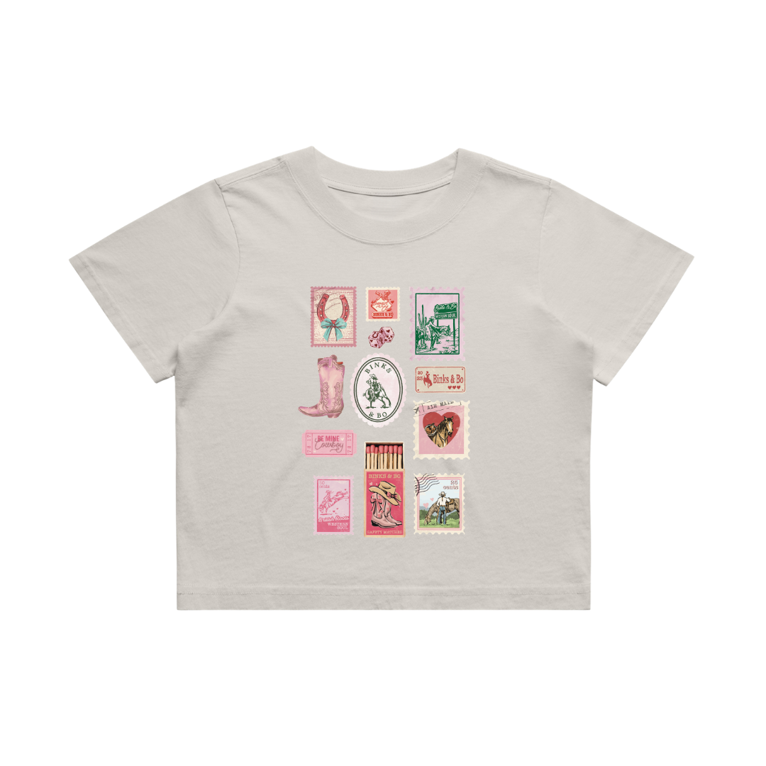 'Cowgirl Post' Crop T-Shirt