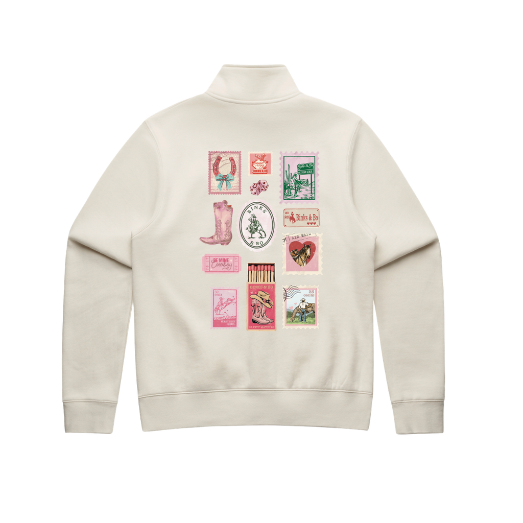 Cowgirl Post Ladies Quarter Zip