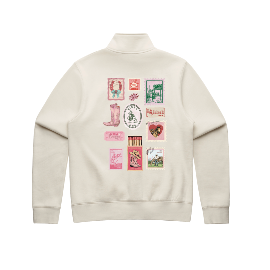 Cowgirl Post Ladies Quarter Zip