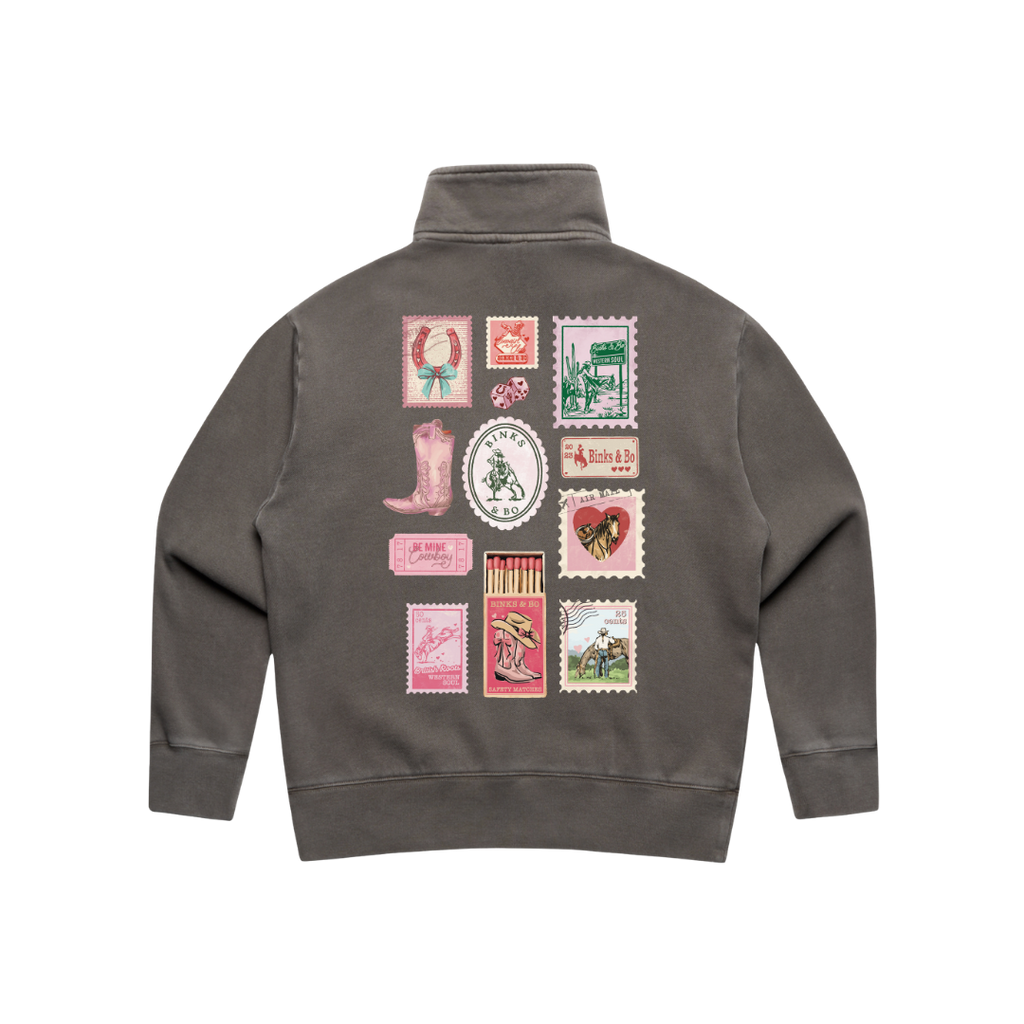 Cowgirl Post Ladies Quarter Zip