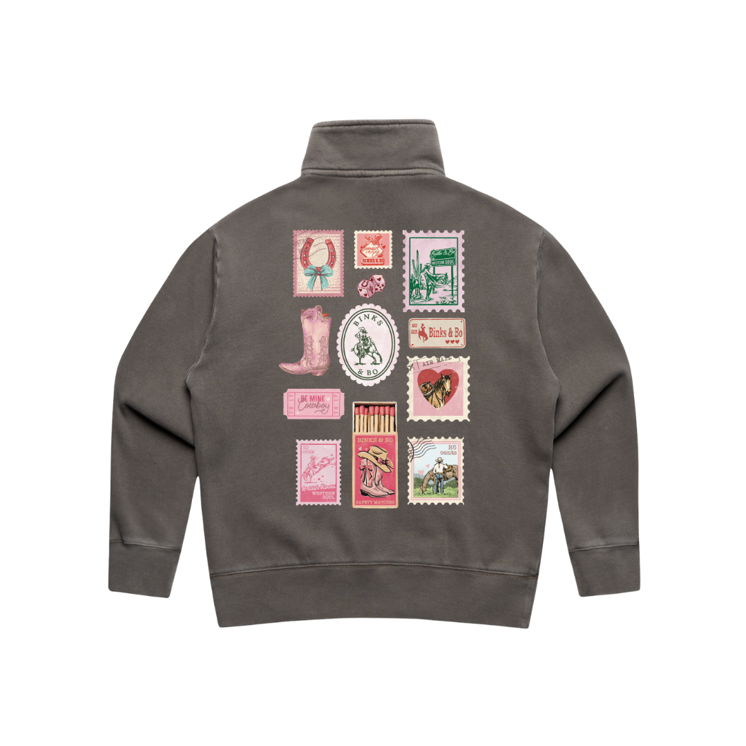 Cowgirl Post Ladies Quarter Zip