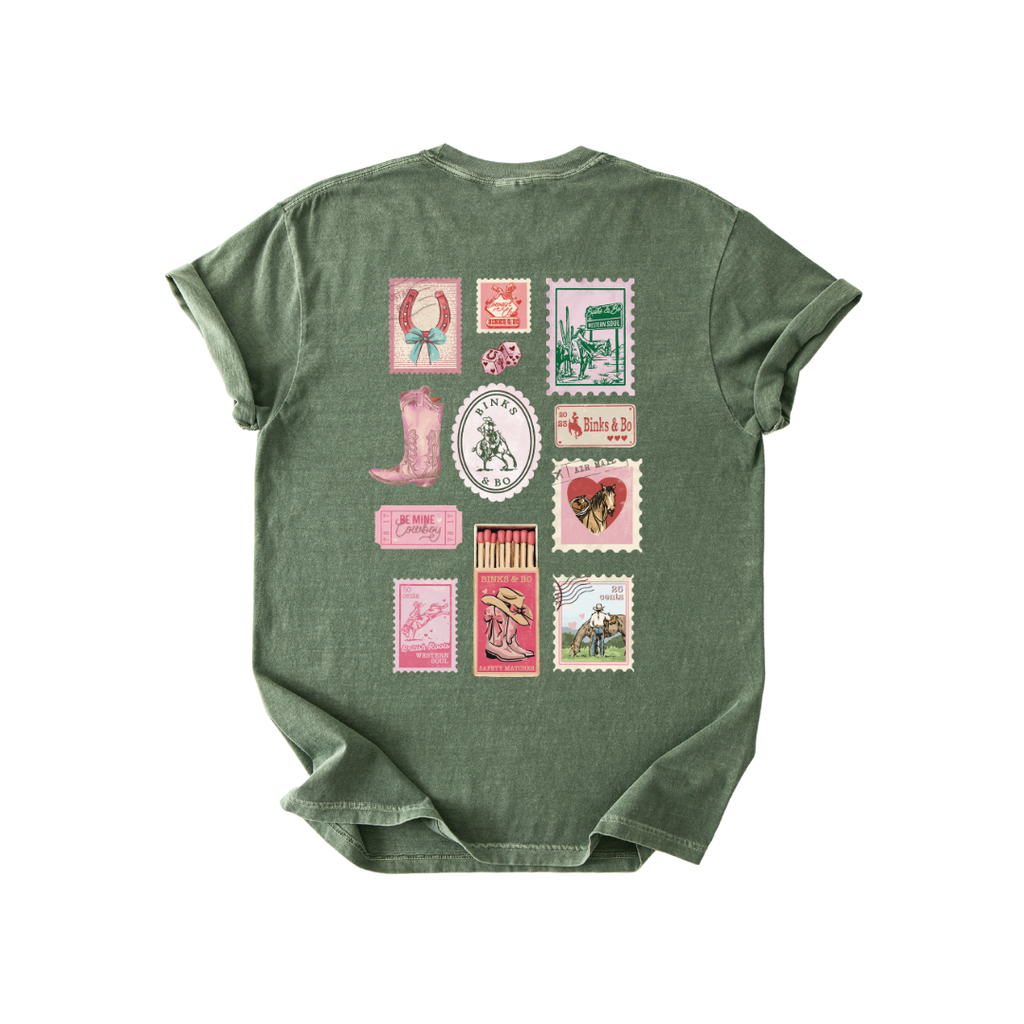 'Cowgirl Post' Faded T-Shirt