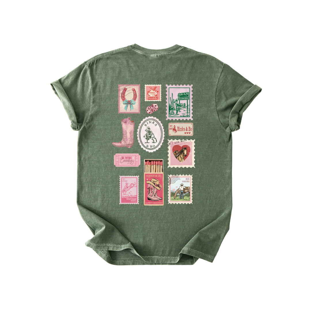 'Cowgirl Post' Faded T-Shirt