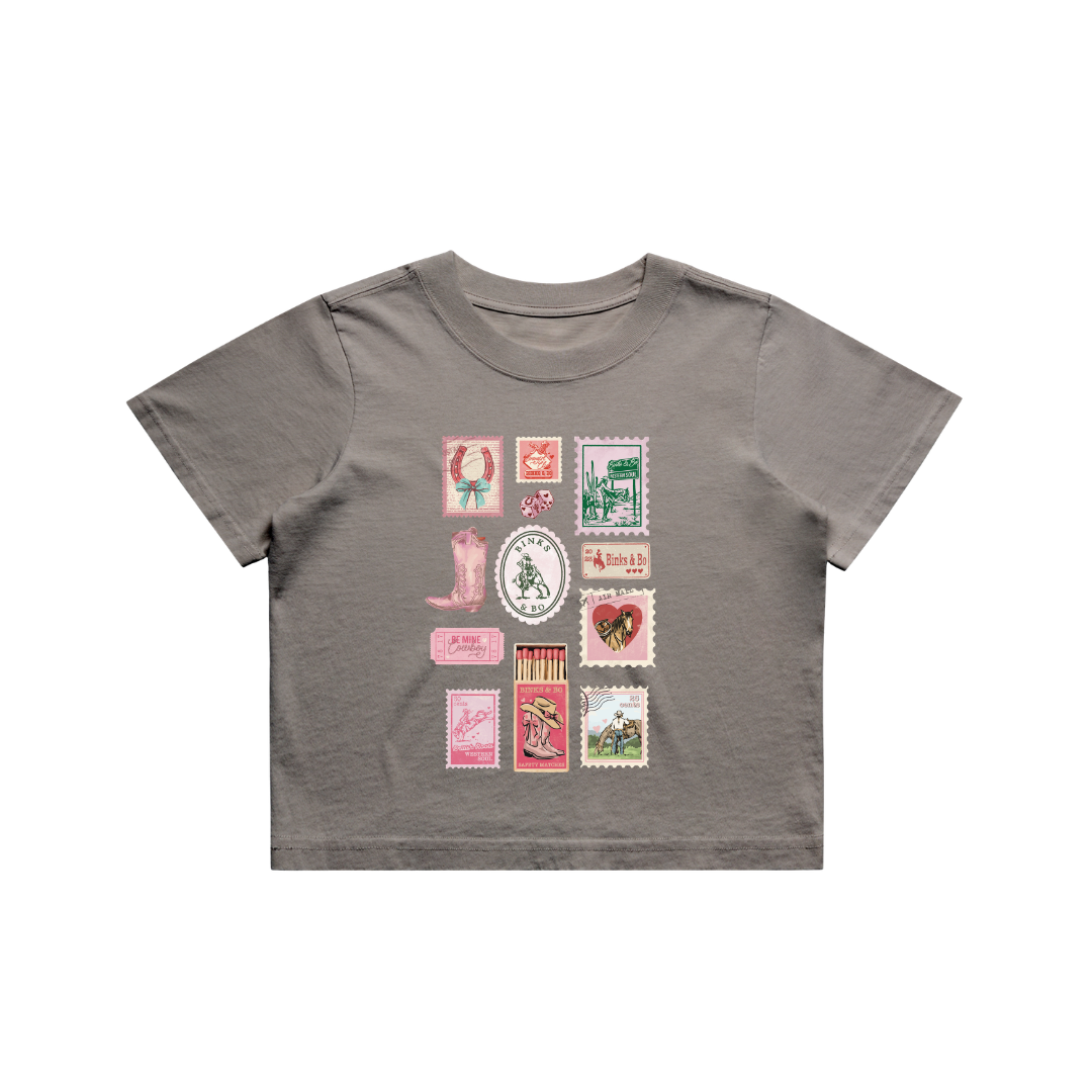 'Cowgirl Post' Crop T-Shirt