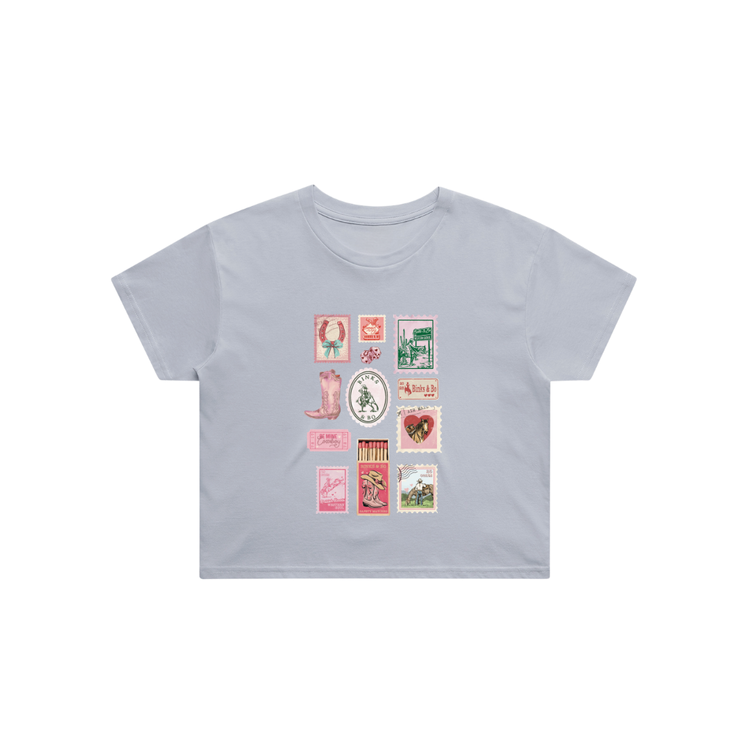 'Cowgirl Post' Crop T-Shirt
