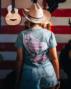 'Desert Drive In' Crop Tee
