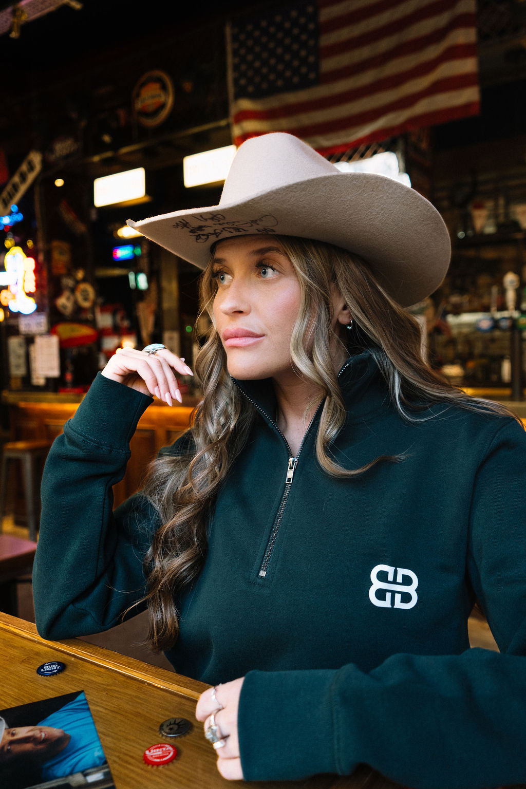 'Open The Gate' Ladies Quarter Zip