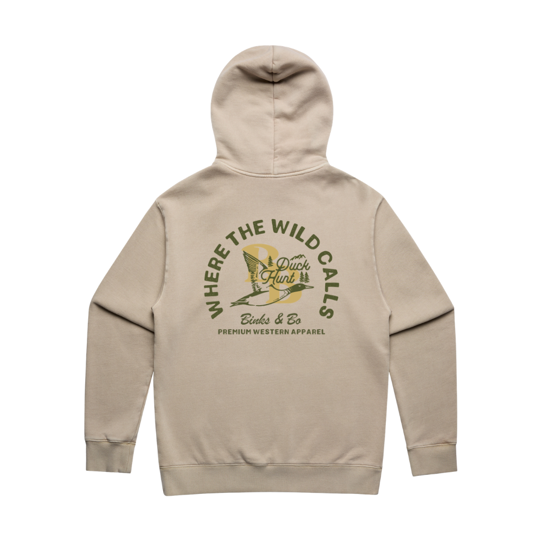 'Built For The Wild - Duck Hunt' Mens Hood