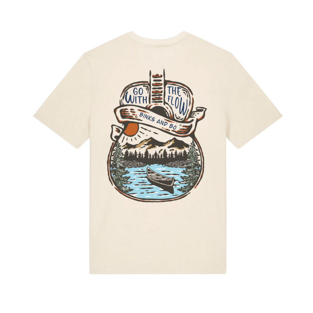 'Go With The Flow' Organic Cotton Ladies Tee