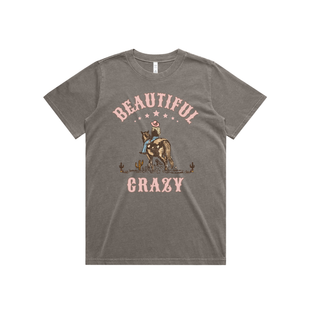 'Beautiful Crazy' Ladies Cowgirl T-Shirt