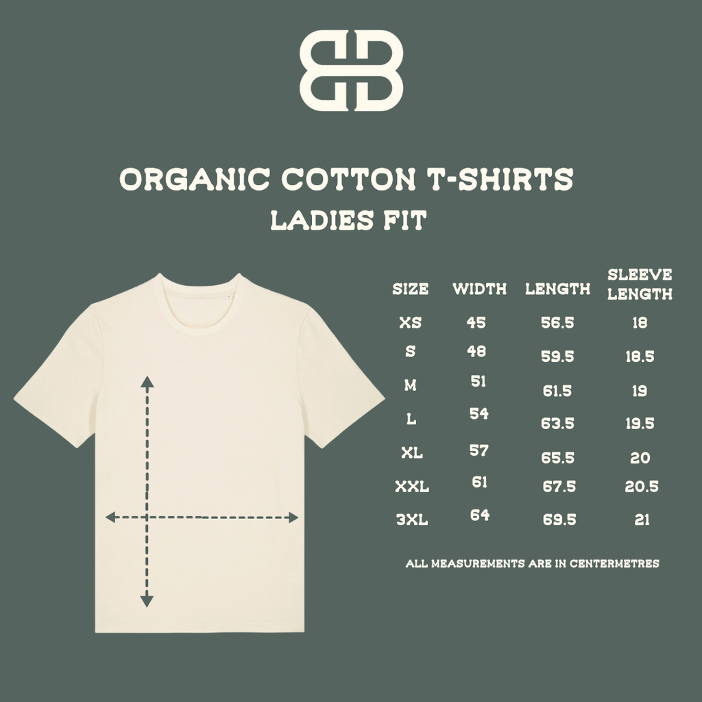 'Go With The Flow' Organic Cotton Ladies Tee