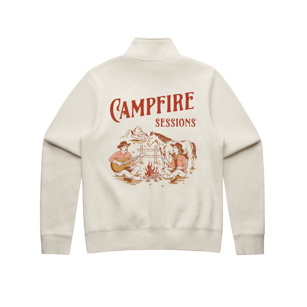 Campfire Sessions Ladies 1/4 Zip Sweater