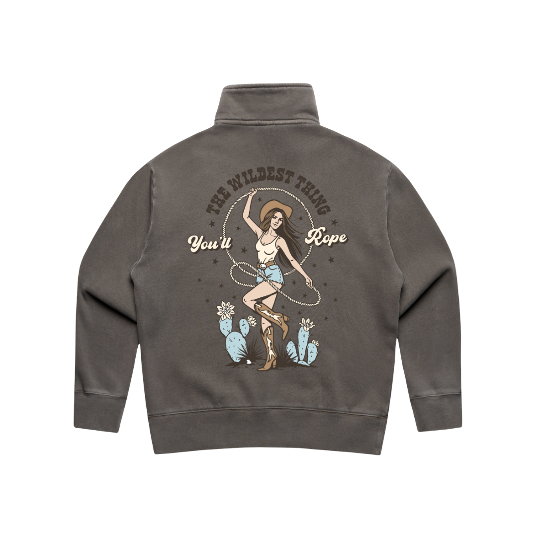 'Wildest Thing You'll Rope'  Ladies Quarter Zip